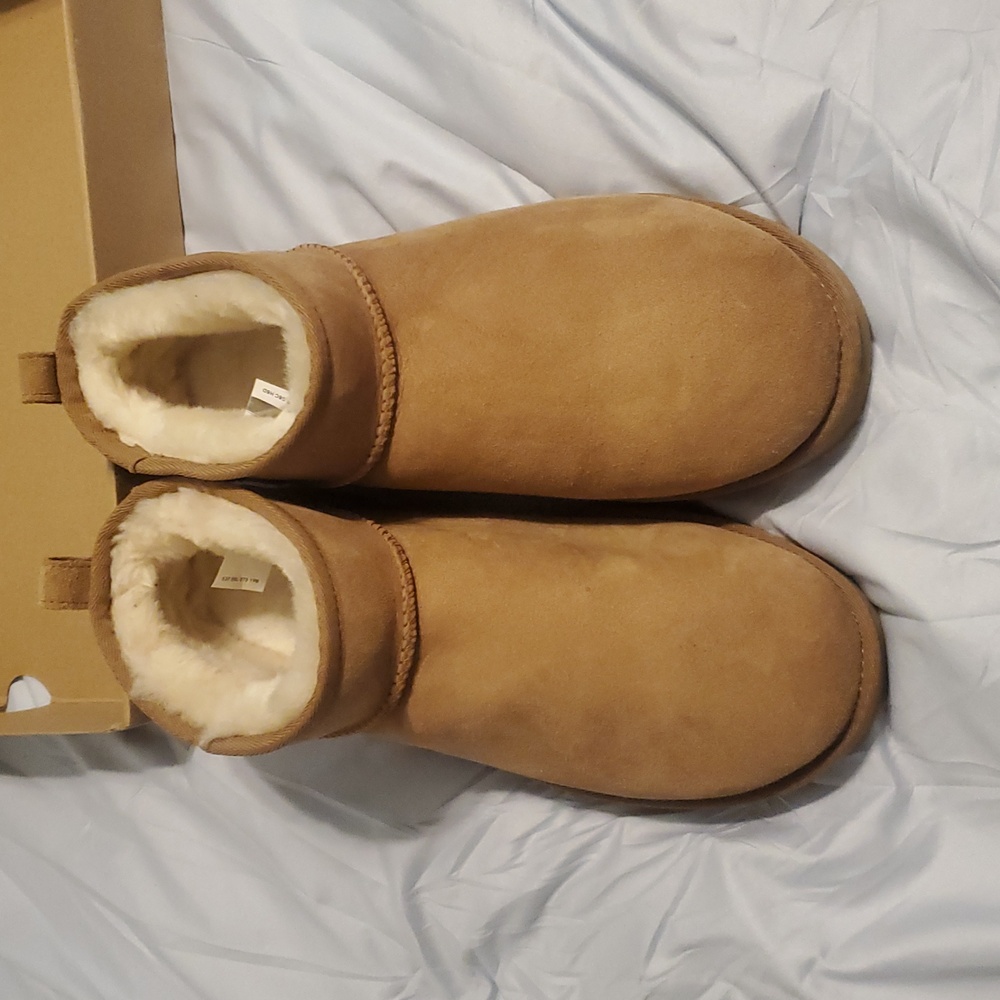 Ugg Cozy Tan Shearling-Lined Ankle Boots